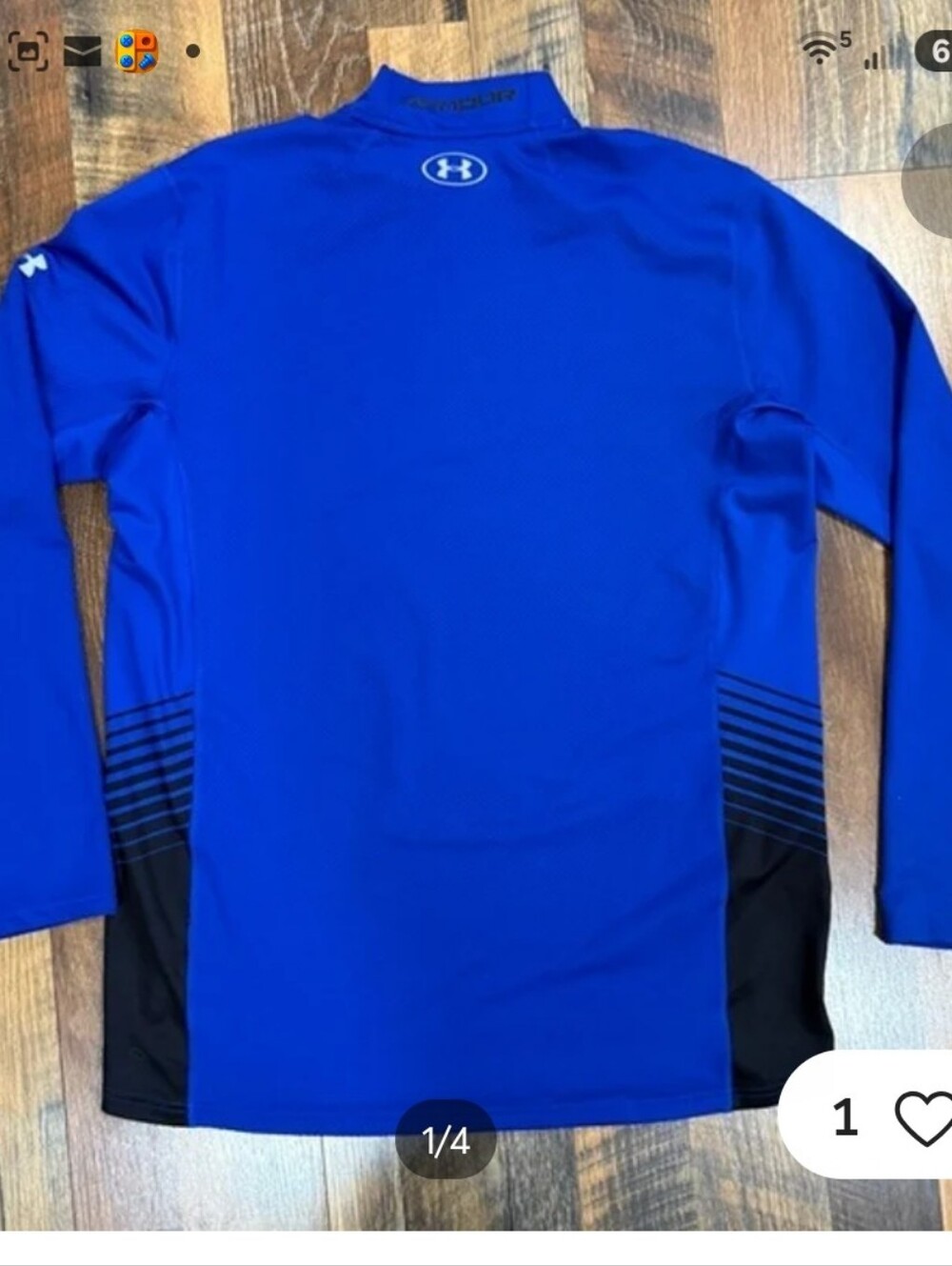 Under Armour Blue Long Sleeve Training Top